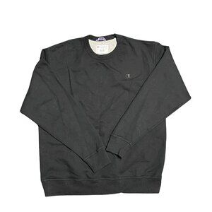 Champion XL PowerBlend Sweatshirt Black — Cozy Premium Fleece